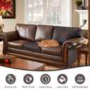 BSZHTECH Leather Repair Tape Self-Adhesive Leather Repair Patch for Couch Furniture Sofas Car Seats Advanced PU Vinyl Leather Repair Kit (Dark Brown, 3.9X79 inch)
