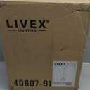 Livex Lighting 40607-91 Contemporary Modern One Light Art Glass Mini Pendants Collection in Pwt, Nckl, B/S, Slvr. Finish, Brushed Nickel
