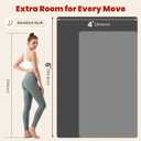 Large Yoga Mat, 6' x 4'/6' x 3' x 6mm /8mm/12mm Thick Workout Mat