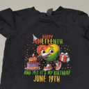Happy Juneteenth And Yes It's Heart My Birthday June 19th T-Shirt Size 2T
