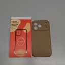 Vooii Magnetic for iPhone 17 Pro Case, Compatible with Magsafe, Premium Liquid Silicone, Integrated Camera Control Button, Full Body Protective Anti-Scratch Microfiber Lining 6.3", Light Brown