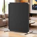 Room Divider for Privacy Protection - Single Panel Privacy Screen for Room Separation, 75.6" x 60" Portable Room Partition for Bedroom Office Dorm, Freestanding Divider Easy to Install Black