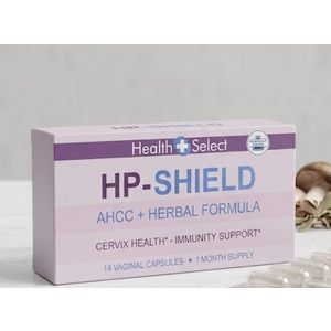 Health Select HP-Shield AHCC + Herbal Formula, Cervix Health, 14 Vaginal Capsules (EXP: 11/17/2028)