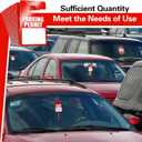 500 Pcs Parking Permit Hang Tags Bulk, Temporary Passes Parking Placards Plastic Blank PVC 3 x 5 Inch for Car Rear View Mirror Windshield Vehicle Park Management(Red)