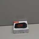 Timex Alarm Clock with Large Display, Digital Alarm Clock for Bedroom Includes 120V Universal Power Adapter (T121B - Black)