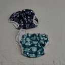 ALVABABY Swim Diapers 2pcs Baby & Toddler Snap One Size Reusable Adjustable Baby Boys' Swim Diapers for Swimming Lessons SW18-21