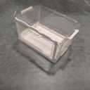 Kmiectse Clear Storage Bins with Lids,4 Tier Plastic Bins with Wheels,Stackable Storage Bin,Closet Organizers Box for Bedroom,Living Room,Toy,23 QT Folding Box with Magnetic door