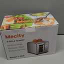 Mecity 2 Slice Toaster Touch Screen 1.5" Wide Slot, Stainless Steel Smart Bread Toaster for Bagel Muffin Waffle Gluten Free Breads, Timer, Defrost, Reheat, 120V 825W