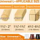 24 Pcs Chair Leg Floor Protectors for Hardwood Floors Silicone Covers to Protect Wood Tile Floors Felt Bottom Furniture Leg Caps Anti-Scratch Reduce Noise (Fit:1.3"-2")