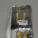 Happy New Year Set Black Banner with Gold Black Paper Flag Bunting Swirl Streamers & Pom Poms for Happy New Year Party Decorations