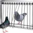 1PC Bird Cages Pigeon Trap Door Stainless Steel Wire Bars Frame Entrance U-Trap for Pigeon Birds House Door (39 * 26 cm)