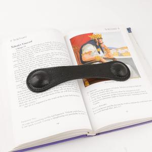 Leather Weighted Bookmark, Page Weight Holder for Hands Free Reading, Portable Book Weight for Cookbooks Music Books and Craft Books Appreciation Gift