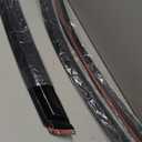 4pcs Sun Rain Vent Wind Deflector Guard Window Visors Left Driver Side in Channel Mount Style Acrylic Dark Smoke