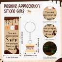 Sayglossy 20 Sets S'more Teacher Appreciation Gifts for Employee Bulk Positive Marshmallow Pens Glow in The Dark Emotional Marshmallow Keychains and Thank You Cards for Office Nurse Coworkers Staff