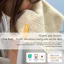Highly Absorbent Organic Cotton Washcloths, Soft & Durable Face Towels, Made in Japan, Oeko-Tex Class 1 Certified, 13.8 x 13.8 inch, Ivory, Pack of 4 Proof of Purity