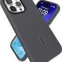 Speck iPhone 15 Pro Max Case - ClickLock No-Slip Interlock, Built for MagSafe, Drop Protection - Scratch Resistant, Soft Touch, 6.7 Inch Phone Case - Presidio2 Pro Charcoal Grey/Cool Bronze/White