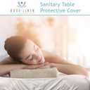 Body Linen Massage Table Cover - Reusable Barrier with Wipe Clean Surface. Waterproof PUL Material, Machine Washable. Protects Massage Table, Warmer and Pad