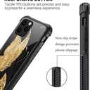 DJSOK Compatible with iPhone 13 Mini CaseDesign Pattern Back Bumper Anti Scratch Reinforced Corners Soft TPU Caver,Cases for Men Women-Golden Butterfly
