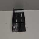 Magnetic Spice Rack with Paper Towel Holder, Kitchen Organizer with Shelf for Fridge, Black Spice Shelf Easy to Install The Side of The Refrigerator, Black Spice Shelf