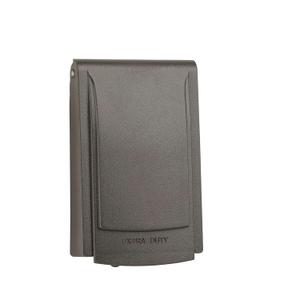 Sealproof 1-Gang Slim Extra Duty Vertical While in Use Cover, Weatherproof, Durable Nonmetallic, Ultra Low Profile, Bronze