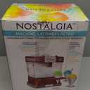 Nostalgia Snow Cone Shaved Ice Machine - Retro Table-Top Slushie Machine Makes 20 Icy Treats - Includes 2 Reusable Plastic Cups & Ice Scoop - Retro Red