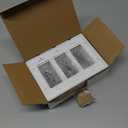 BESTTEN 5 Pack Screwless Decorative Wall Plate, 3-Gang Decorator Outlet Cover, Decor Switch Cover, USWP6 Gloss Snow White, H4.69 x W6.54, Wallplate for Dimmer, GFCI, USB Receptacle