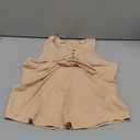 Womens Plus Size Tank Tops Summer Sleeveless Henley T-Shirts Tops Casual Button Down Tunics Shirts Size M
