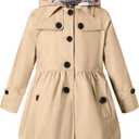 BINPAW Girl's Hooded Trench Coat (5-6 Years)
