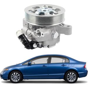 Dasbecan Power Steering Pump With Pulley Compatible With 2006-2011 Honda Civic 1.8L Replaces# 21-5456 56110-RNAA01 56110RNAA02 56110RNA305