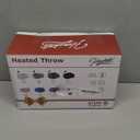 Homemate Heated Blanket Electric Throw - 50"x60" Heating Blanket Throw 1/2/4/6/8 Hours Auto-Off 10 Heat Levels Over-Heat Protection Luxury Faux Fur Sherpa ETL Certification