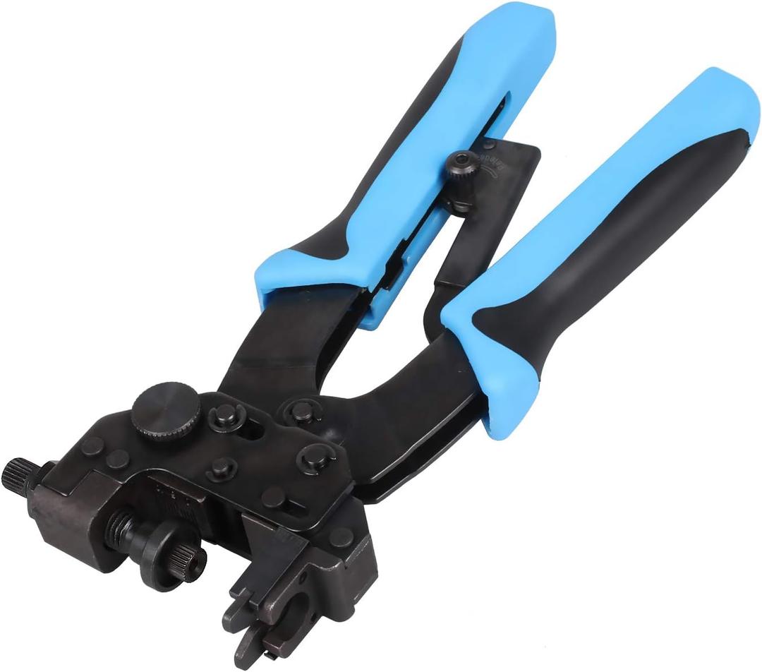 Professional RG59/RG6 Coax Cable Crimper, Coax Coaxial Compression Crimping Tool for F/BNC/RCA Connectors Adapters