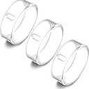 3 Pack Cover Compatible with Oura Ring Gen 4/Oura Ring Gen 3 Horizon/Heritage, Surport Charging with Cover on, Anti-Scratch TPU Protector for Men Women (Size 6, Clear*3)