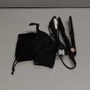 FARERY Portable Hair Straightener, 1.5 Inch Wider Plate Flat Iron for Short & Long Hair, Ceramic Travel Hair Straightener with Argan Oil & Keratin Infused, Universal Voltage, with Storage Bag (Black)