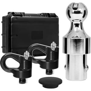 60692 Puck System Gooseneck Hitch Ball Kit, Upgraded 38k 2-5/16 in Hitch Ball, Compatible with 2013-2024 Ford F250 F350 F450, 2016-2024 Chevrolet Silverado, GMC Sierra & Nissan Titan XD