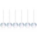 Mission Gallery Clear Plant Watering Globes Set of 8 - Large Self Watering Globes for Indoor & Outdoor Plants - Automatic, Glass Watering Bulbs for Daily Use, Plant Watering Devices