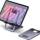 JSAUX Universal Tablet Stand, Portable Foldable Tablet Holder for Desk Compatible with iPad Mini/Air, Samsung Galaxy Tab, Kindle Fire, Steam Deck, Switch, ROG Ally, iPhone and Other Tablets-Gray (Gray)