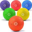 BallFUN Dodgeballs Playground Balls, Dodge Ball Set for Kids & Adults, Bouncing Kickballs Handball for Outdoor & Indoor Games - Includes Pump & Mesh Storage Bag