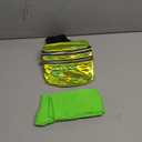 Tarpop 80s Neon Women Socks Holographic Fanny Pack Slouch Long Scrunch Sock Waist Bag for 80s 90s Halloween Costume