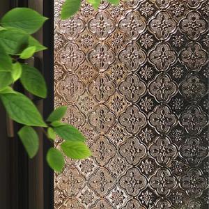 Window Privacy Film, Stained Glass Window Film UV Sun Blocking, Non Adhesive Frosted Static Cling Decorative, Removable and Reusable Window Tint for Home (23.6" x 78.7")