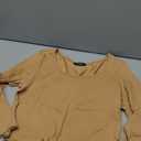 Long Sleeve Crop Tops for Women Slim Fit Workout Shirts Cropped Athletic Gym T-Shirts Size Medium