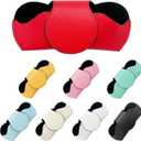 Sunglasses Holder for Car Visor, Magnetic Leather Automotive Glasses Case, Vehicle Sun Visor Eyeglasses Holder Protective Storage Box, Universal Interior Car Accessories (Red)