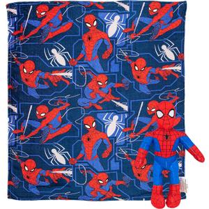 Northwest The Company Character Hugger Pillow & Silk Touch Throw Blanket Set, 40" x 50", Spider-Man - Fearless Spidey