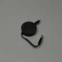 AGVEE 0.3ft Fixed / 2.3ft Extend USB-A to Lightning Charger Cable Mountable One Way Retractable 2.4A Fast Charging Cord, Pocket-Sized for iPhone 14 13 12 11 XS, Desk Organizer, Black