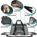 PetAmi Airline Approved Pet Carrier for Cat, Soft Sided Dog Carrier for Small Dog, Cat Travel Supplies Accessories Indoor Cat, Ventilated Pet Carrying Bag Medium Large Kitten Puppy, Large Heather Gray