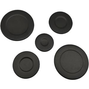 5-Piece Gas Stove Burner Cap Set Replace W10832694, W10597133, AP5988633, PS11727796, 4363154 - Heavy-Duty Cast Iron Replacement for Whirlpool Stove Burner