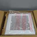 Ventilation Fan With Grille for Bathroom and Home, 100CFM, 25W Ceiling Mount Shower Exhaust Fan, 120V, White, Wet Rated, ETL Certified