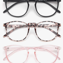 IBOANN Iconic Blue Light Glasses for Woman - Computer Glasses 99% Blue Light Blocking - Anti Eyestrain & UV Glare Protection