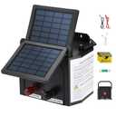 3 Miles Solar Fence Charger, 0.15 Joule Solar Electric Fence Charger for Livestock, Pigs, Horses, Cattle Sheep