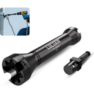 NRHD Lineman Socket, 5-in-1 Impact Socket Set, 3 Size Square Drive Socket: 3/4", 1", and 1-1/8" Sockets and Small and Large Alignment Slots