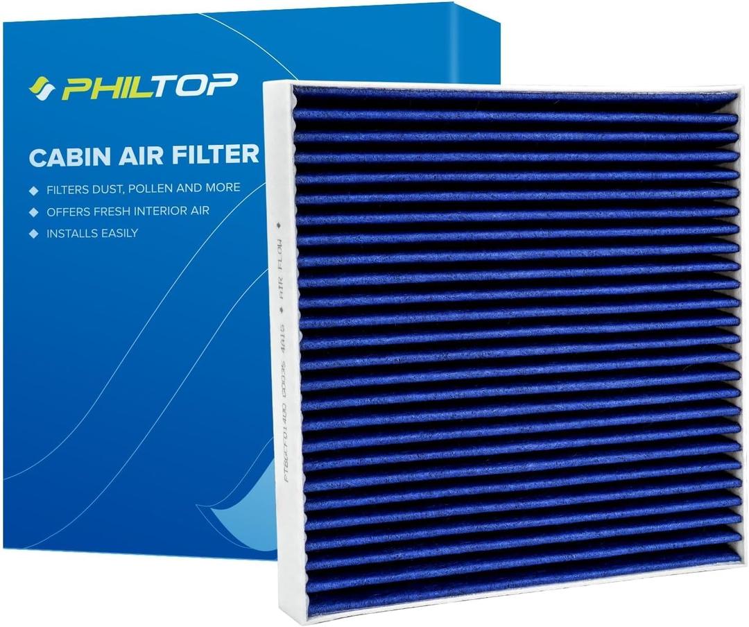 PHILTOP Cabin Air Filter, Replacement for CF11182 Integra, MDX, RDX, TLX, Civic, CR-V, CR-Z, Fit, HR-V, Insight, Odyssey, Premium Cabin Filter with Activated Carbon Filter PHILTOP Cabin Air Filter, Replacement for CF11182 Integra, MDX, RDX, TLX, Civic, CR-V, CR-Z, Fit, HR-V, Insight, Odyssey, Premium Cabin Filter with Activated Carbon Filter